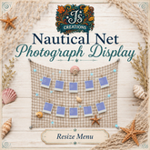 *Js* Creations Nautical Net Photograph Display