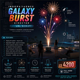 Independence Galaxy Burst Director – Full Perm LSL Firework System | Cinematic Fireworks Launcher Script for Second Life