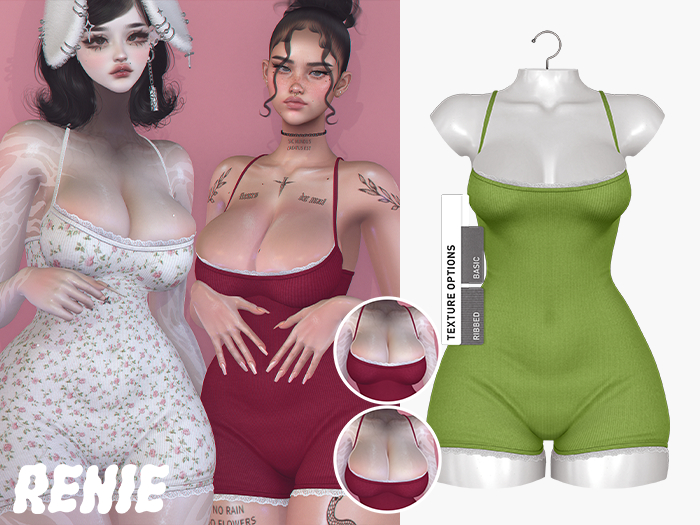 RENIE : LINNIE ROMPER - LIME