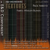 [FWB010] 6 Tightly-Checkered Frayed Blended Wool Skirt, Kilt, Dress Textures from E&D ENGINEERING