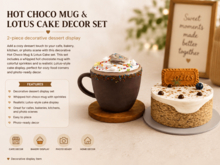 Unboxing Hot Choco Mug & Lotus Cake Decor Set