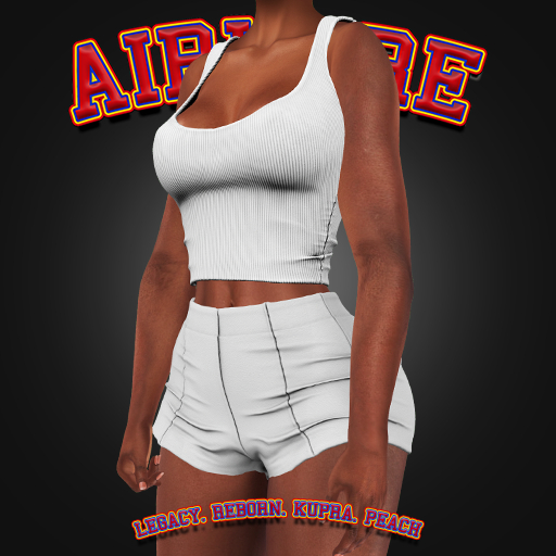 AxH - Leather White Panel Shorts