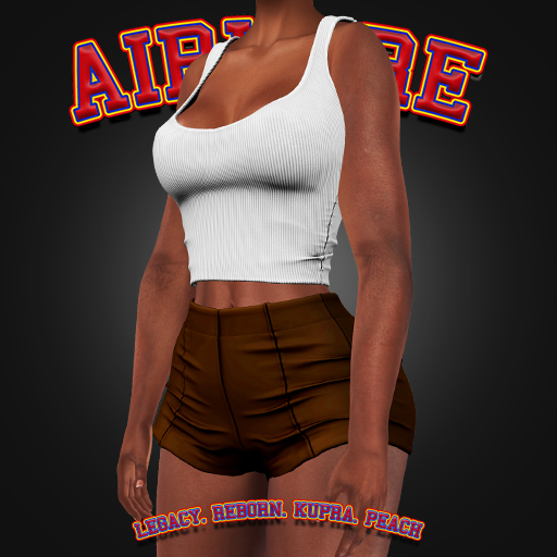 AxH - Leather Brown Panel Shorts