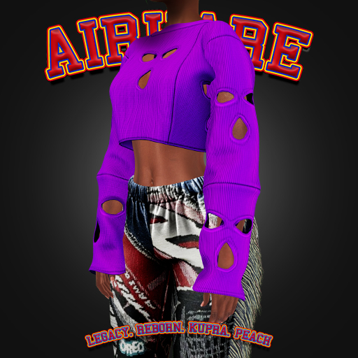 AxH - Reconstructed Purple Skimask Sweater