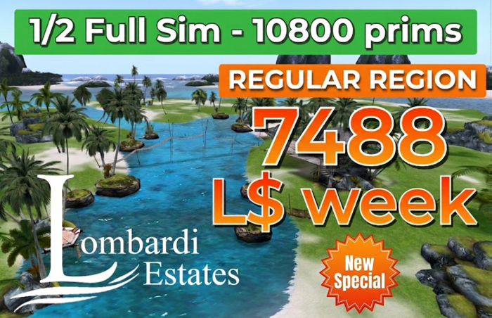 1/2 Full Region (Cabala) 7488 Week 10800 Prims Fixed Price