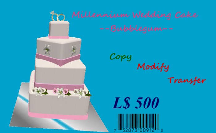 [[FAW]] Delivery Box-- Millennium Wedding Cake-- Bubblegum