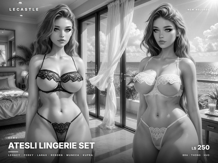 [LECASTLE] Atesli Lingerie Set *DEMO*