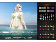 GGVG LANA BIKINI&FISHNET DRESS 12 COLORS