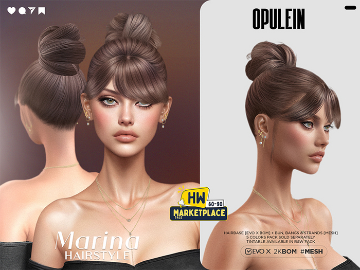 Opulein: Marina Hairstyle Evo X 'Colors'