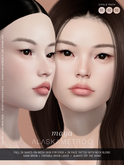 UPDATED! "Maya" Lelutka EvoX 2K BOM skin - Pale pack (3 tones)