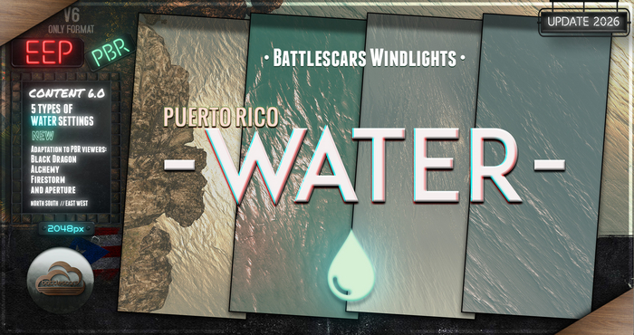 - BATTLESCARS WINDLIGHTS - WATER - PUERTO RICO 6.0 (EEP / PBR)
