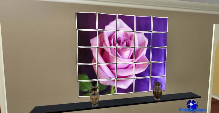 Pink Rose Wall Mural