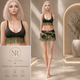 Camouflage Skirt and Top