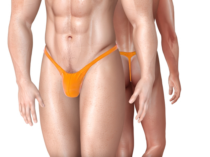 TwoSided Thong Islander orange
