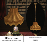 Moss & Luna- Arcana Velvet Hanging Lamp (add)