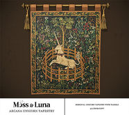 Moss & Luna- Arcana Unicorn Tapestry (add)