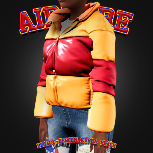 AxH - Leslie Yellow Ribbed Winter Bubble Coat