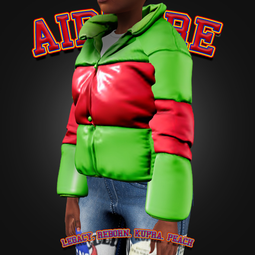 AxH - Leslie Green Ribbed Winter Bubble Coat