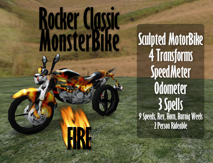 Rocker Classic MonsterBike Fire Relase MegaDiscount