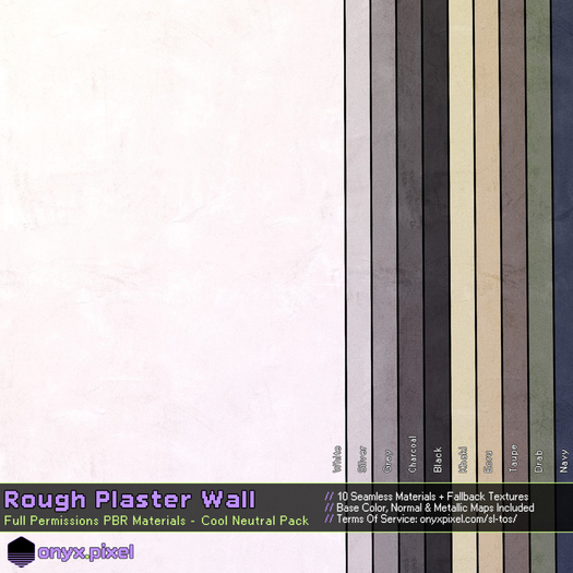 onyx.pixel - Materials - Rough Plaster - Cool Neutrals