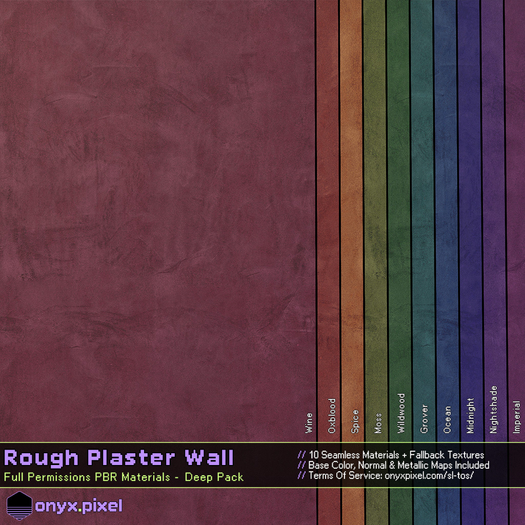 onyx.pixel - Materials - Rough Plaster - Deep Tones