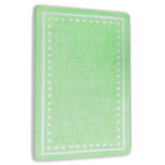 Child Room Rug Plush Green Dots (ADD)