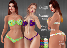 Delicatt Couture - JOANNE BIKINI - BOM SYSTEM  - JULY 07♥2026♥.