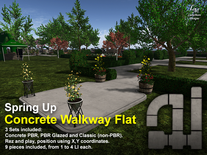 Concrete Walkway Building Set - Spring Up