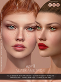 "April" Lelutka EvoX 2K BOM skin - Light pack (3 tones)