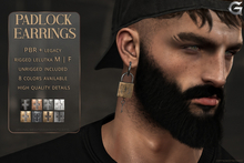 {geek} Padlock Earrings