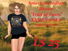 Native American Blouse-Trail of Tears