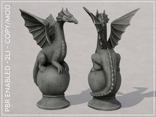 Dragon on Ball Statue