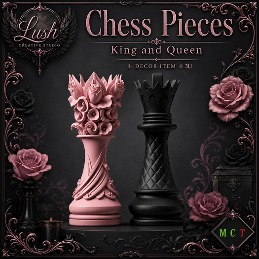 LCS - KING AND QUEEN - CHESS PIECES