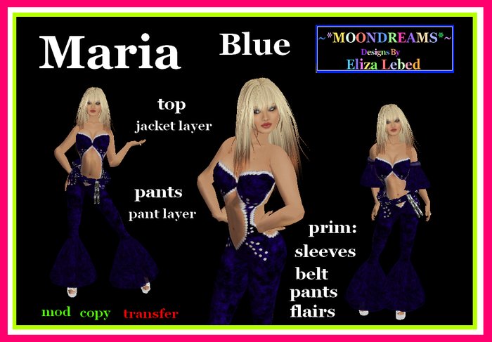 Maria Blue Velvet