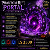 Phantom Rift Portal VFX System – Cinematic Halloween Dimensional Portal Controller for Second Life