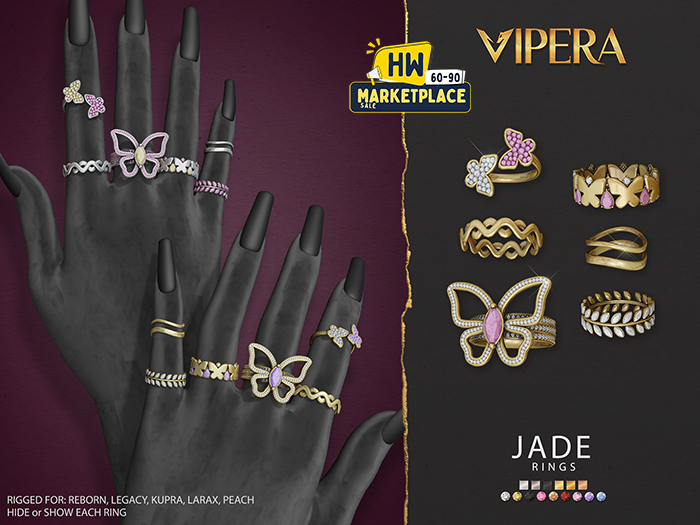[VIPERA] Jade Rings