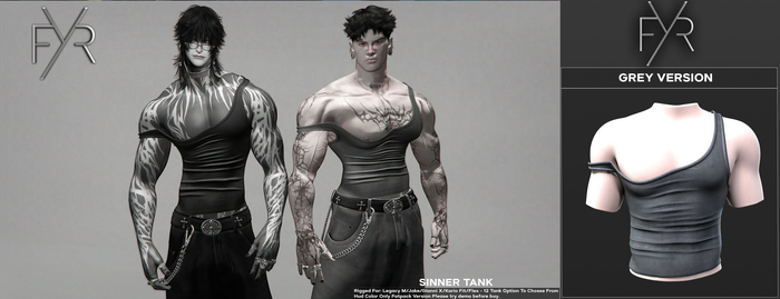 FYR - Sinner Tank - Grey