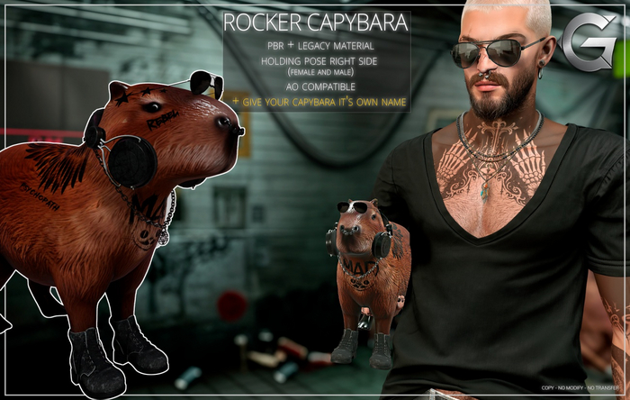 {geek} Rocker Capybara