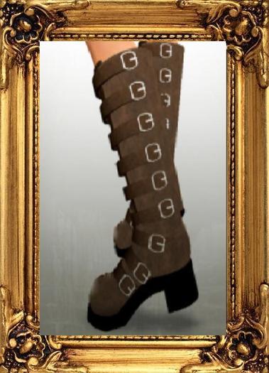 Brown leather kicks
