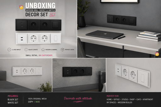 UNBOXING Modern Wall Socket & Switch Decor Set