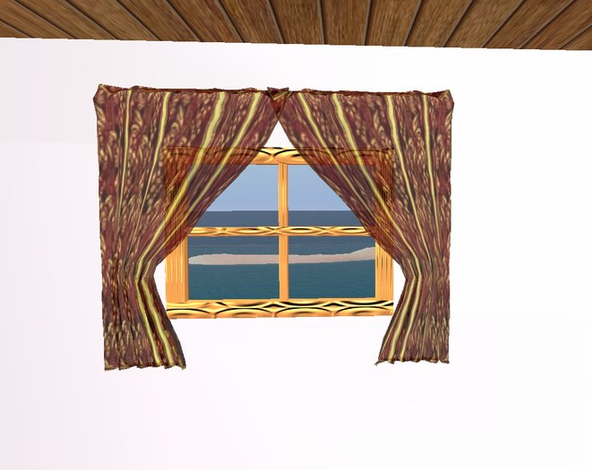Window Wall and Lace Drapes full permission by Rita Munro