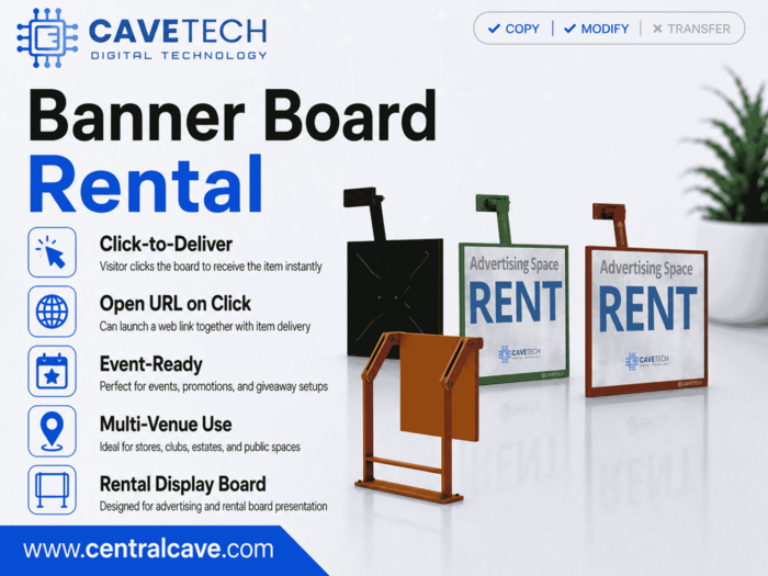 CaveTech - Banner Board Rental