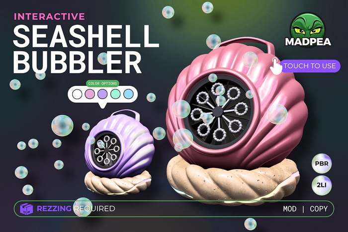 MadPea Seashell Bubbler