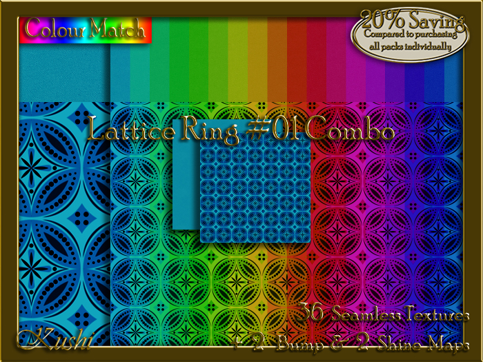 Lattice Ring #01 COMBO Texture Bundle