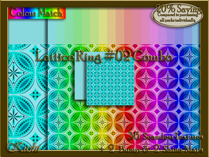 Lattice Ring #02 COMBO Texture Bundle