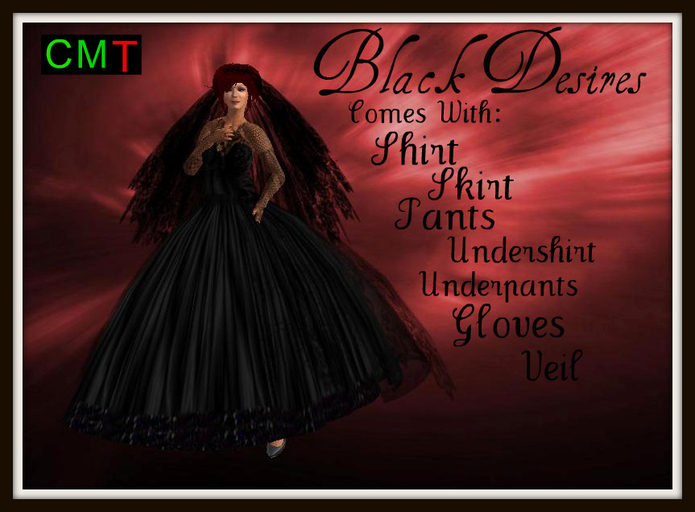 TIG'S WEDDING DRESS (( BLACK DESIRES )) ( BOXED )
