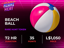 MadPea Miami Heat Token: Beach Ball