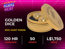 MadPea Miami Heat Token: Golden Dice