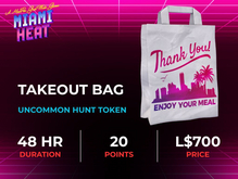 MadPea Miami Heat Token: Takeout Bag