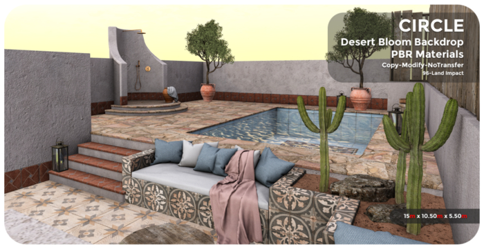 CIRCLE - Desert Bloom Backdrop